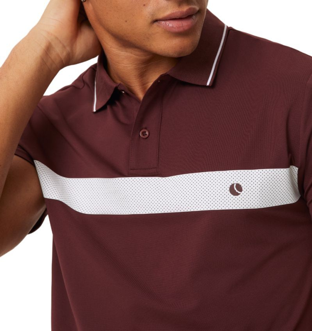 Мужское теннисное поло Björn Borg Ace Light Polo - decadent chocolate