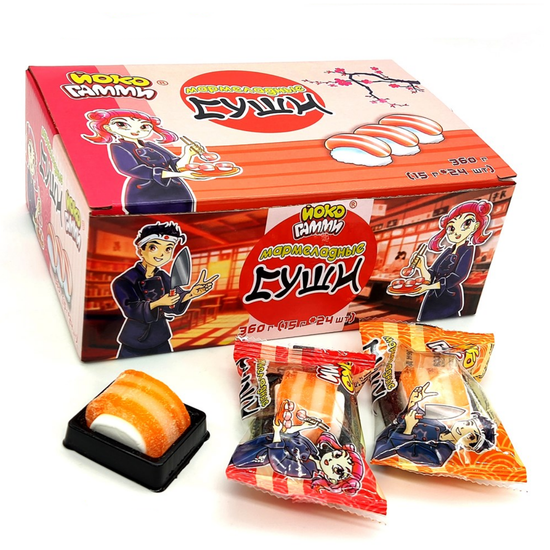 Зефир Мармеладные суши с мармеладом (Йоко Гамми) (Китай)