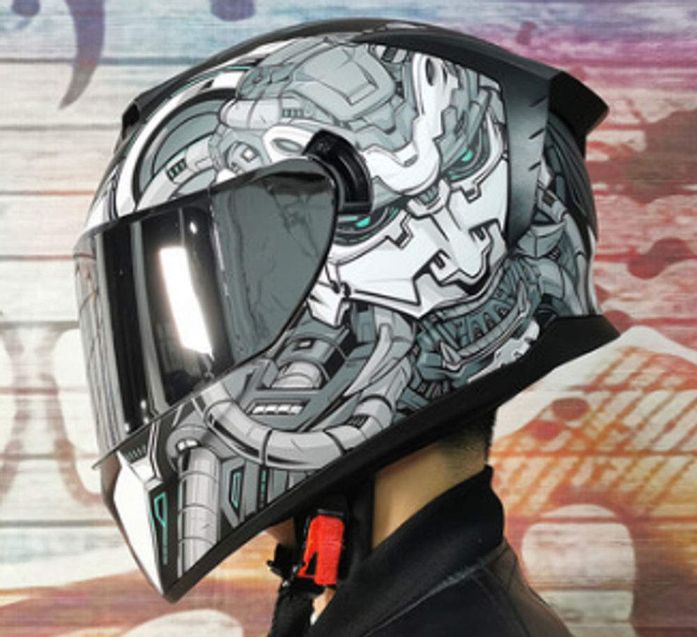 шлем интеграл LVS702-15 серый XL