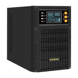 Источник бесперебойного питания Exegate EX296947RUS ИБП On-line ExeGate PowerExpert TL-1000.LCD.AVR.2SH.USB.RS232.SNMP &lt;1000VA/1000W, On-Line, PF=1, LCD, 2*Schuko, RS232, USB, SNMP-slot, встроенные батареи 12V 7.2Ah - 2шт, Tower, ме