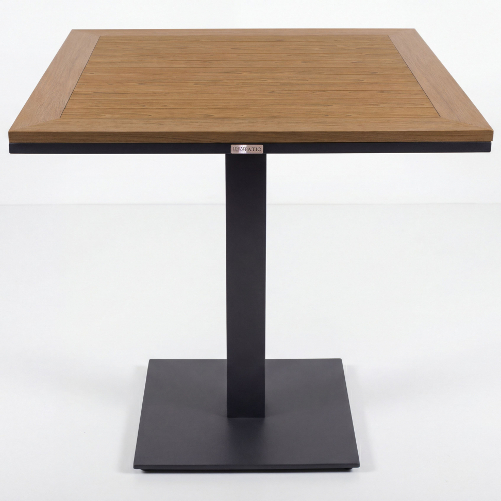 Стол обеденный Ideal Patio МИРРА алюминий, поливуд 80х80 см (1 ножка) резервный дубль