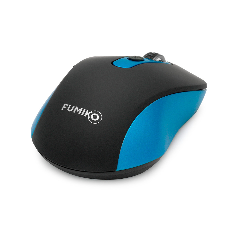 Мышь беспроводная FUMIKO SWIFT черно-синяя