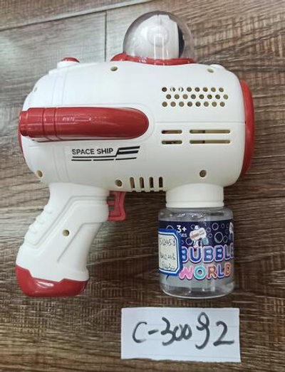 Пистолет 15х18 см, автоматические пузыри, свет, 2 цвета, с-30092