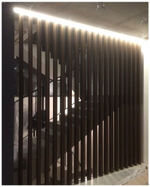 Перегородка лестничная из Сосны 40х100мм