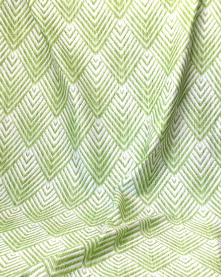 Портьерная ткань Siesta арт. Minerva Geometrico Saten col. verde (высота 280 см, Испания)