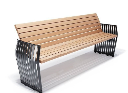 Скамейка стальная «Плума»