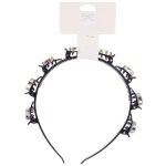 Ободок для волос «ФАНТЭН», аромат Парижа, цвет чёрный, 1.5см (Стикер на вложение 12шт)