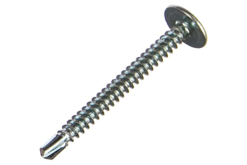 Саморезы с прессшайбой и сверлом по листовому металлу до 2 мм Зубр PH2 4,2х41 мм, 15шт 300216-42-041