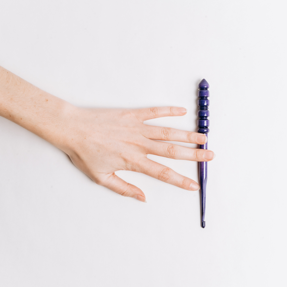 Деревянный крючок для вязания из древесины клена 5 мм. K341