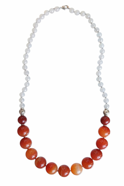 бусы из агата и сердолика (н-1126)