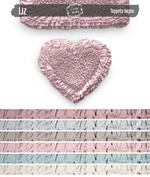 Коврик для ванной Сердце "Лиз" 65см, 6 видов, Хлопок