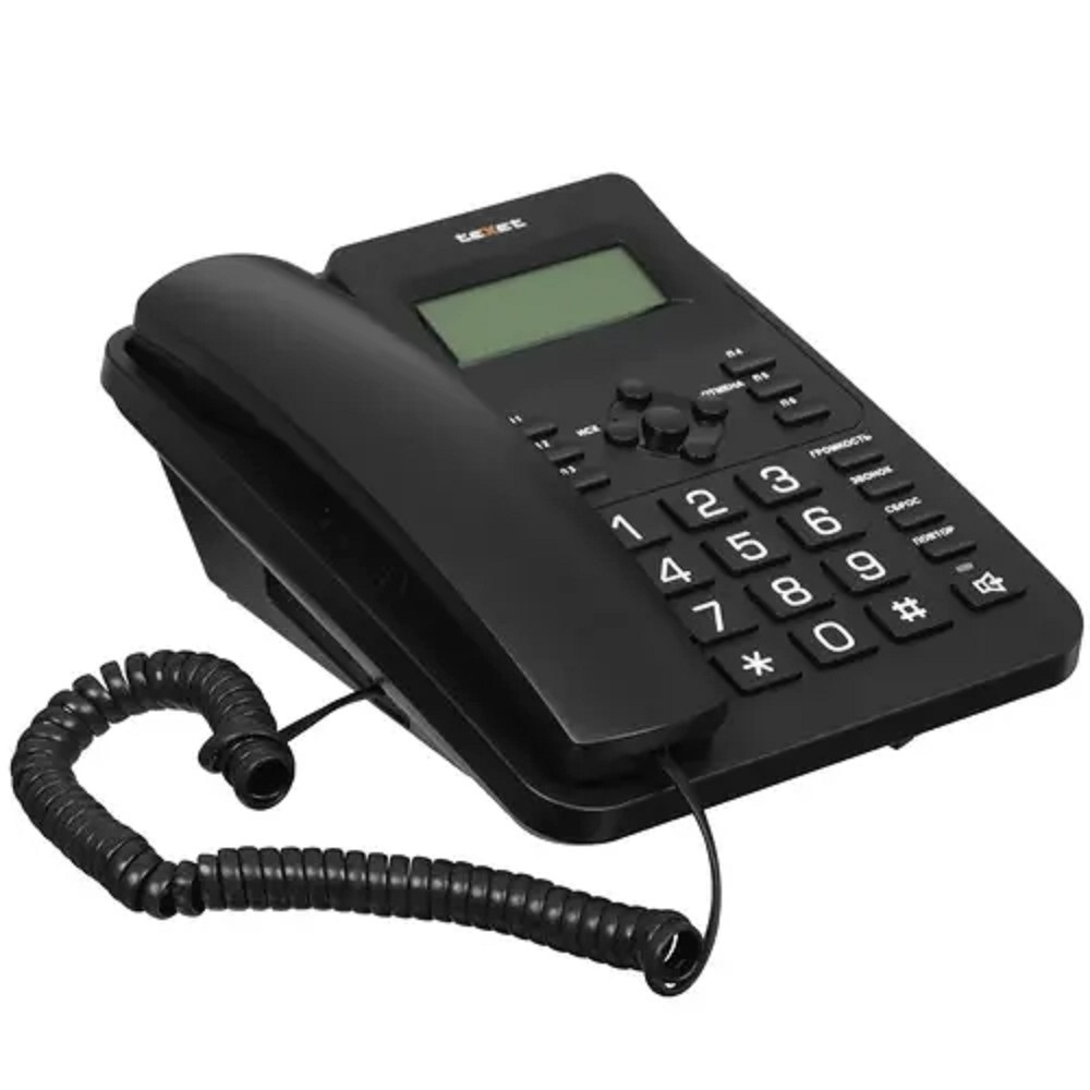 Проводной телефон TEXET TX-264 цвет черный