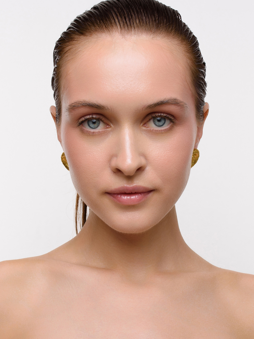 Серьги "Shell Matt" Gold