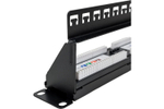 Патч-панель  NikoMax NMC-RP24UD2-ES-1U-BK