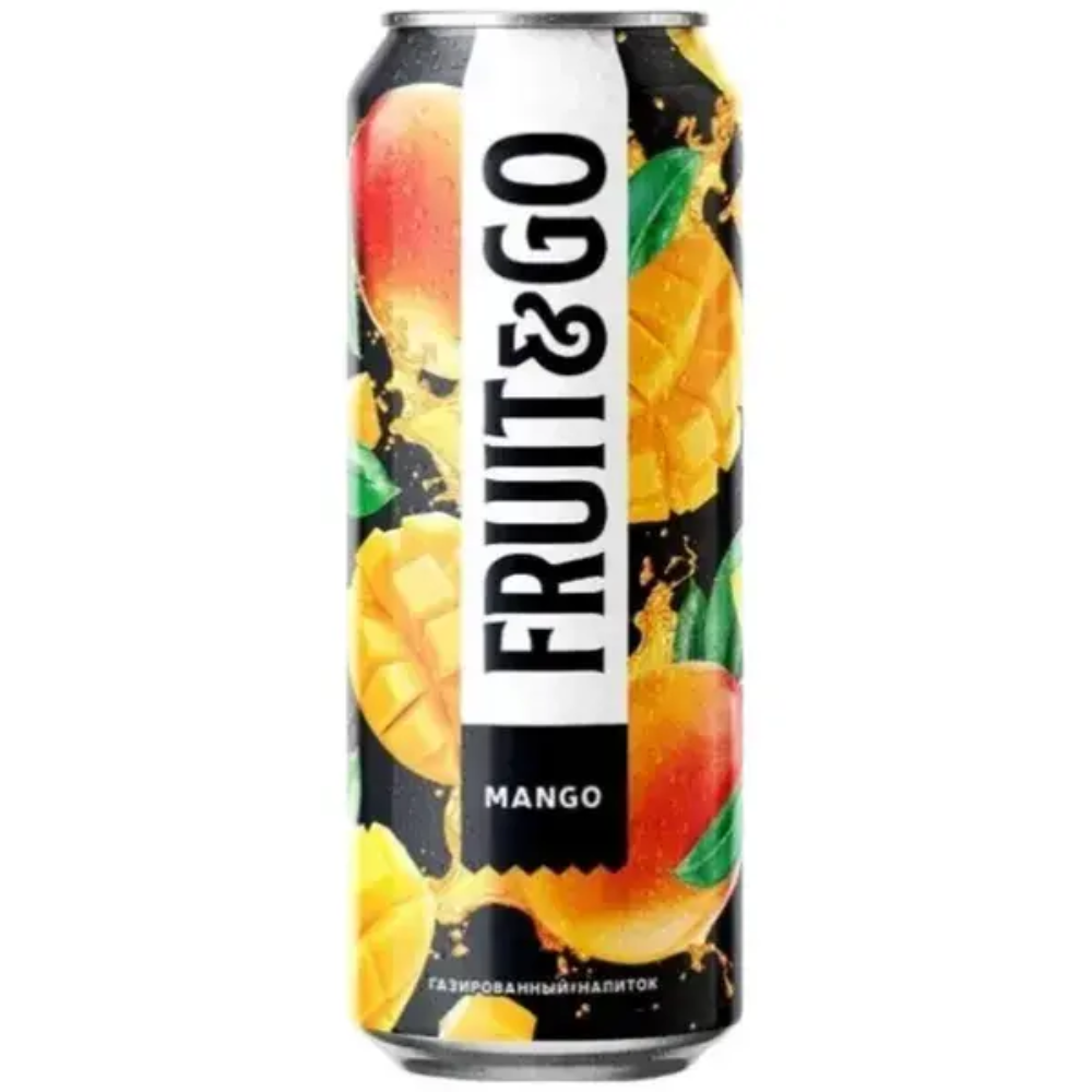 Напиток безалкогольный газированый Fruit&Go Манго и Маракуйя 0.45 мл