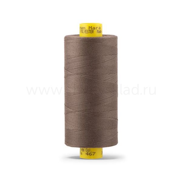 Нитка Gutermann Mara 120 (1000 метров), 1 кат., универсальная | 467 бледно-коричневый