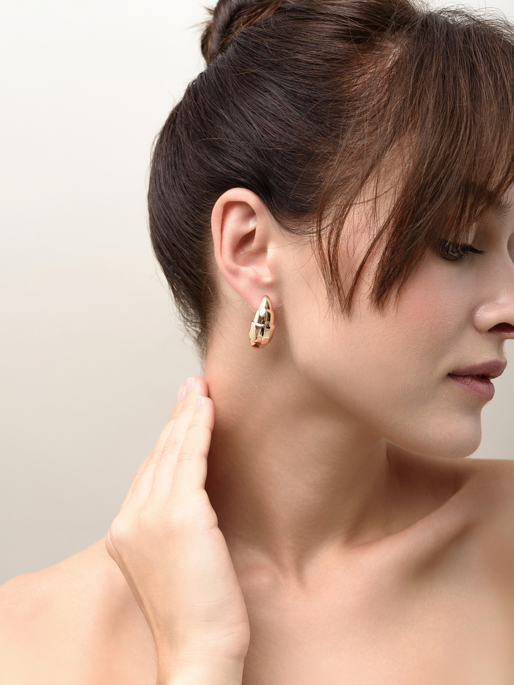 Серьги "Croissant" Gold