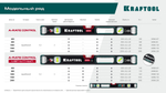 KRAFTOOL A-RATE CONTROL, 800 мм, точность 0.3 мм/м, с зеркальным глазком, сверхпрочный магнитный уровень (34988-80)