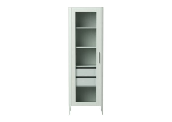 Витрина Type oak стеклянная высота 200 см L (белый)