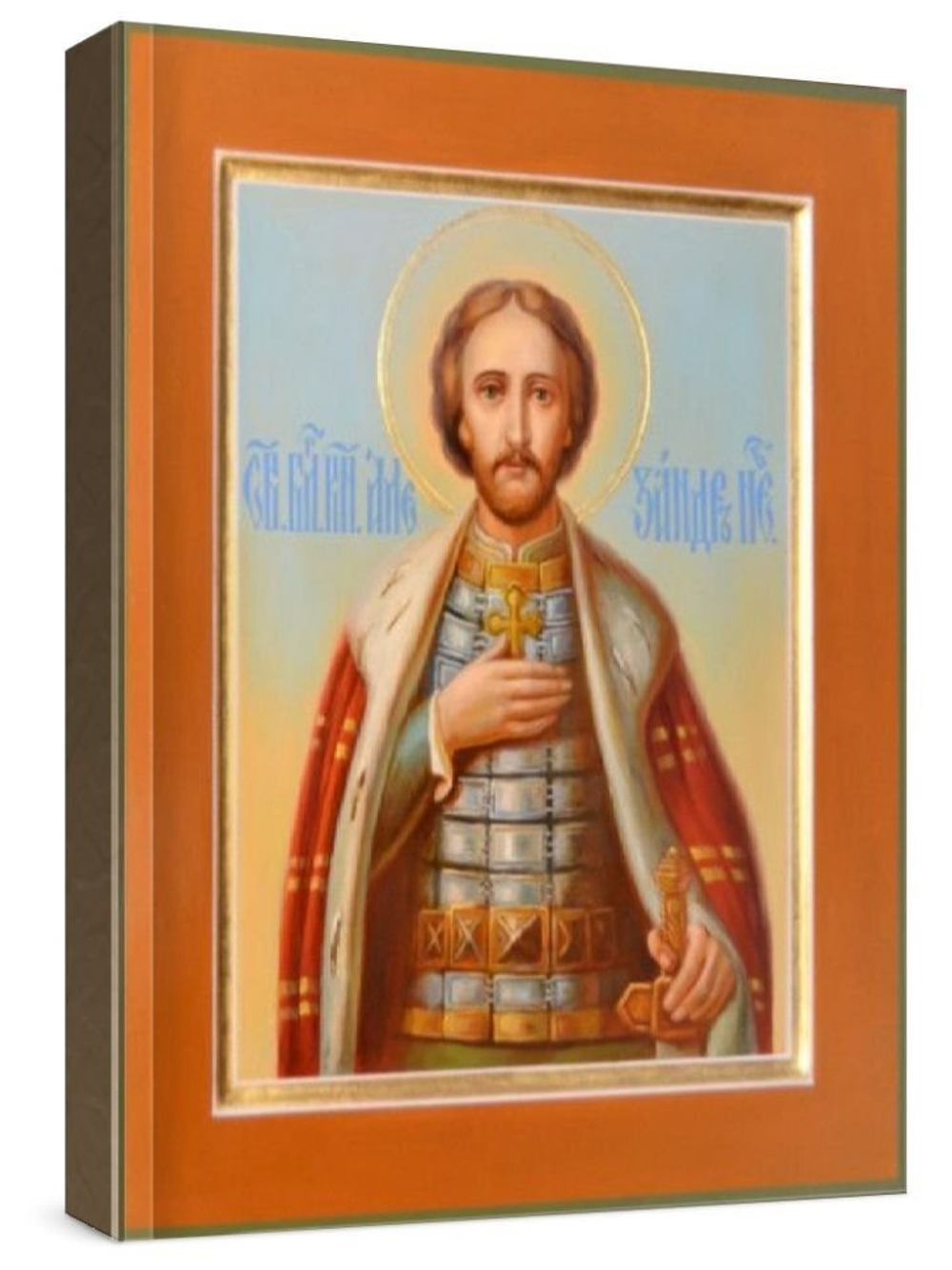 Александр Невский (рукописная икона)