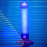 Светящийся фаллоимитатор Strap-on-me Glow-Led Dildo - size M (Цвет: фиолетовый)