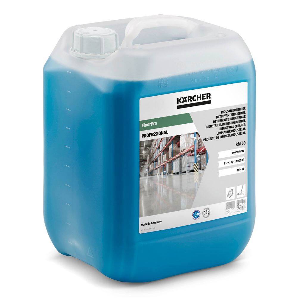 FloorPro Industrial Cleaner RM 69 (10 л) промышленный очиститель, 10л