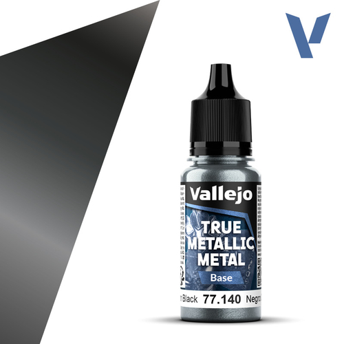 Vallejo True Metallic Metal - Obsidian Black (Base)