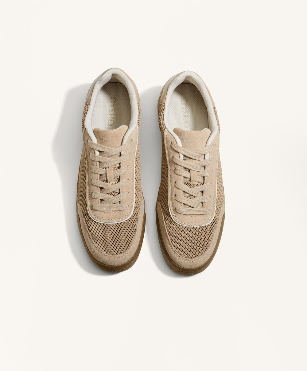 Oysho Кроссовки в сеточку, рыжевато-коричневый