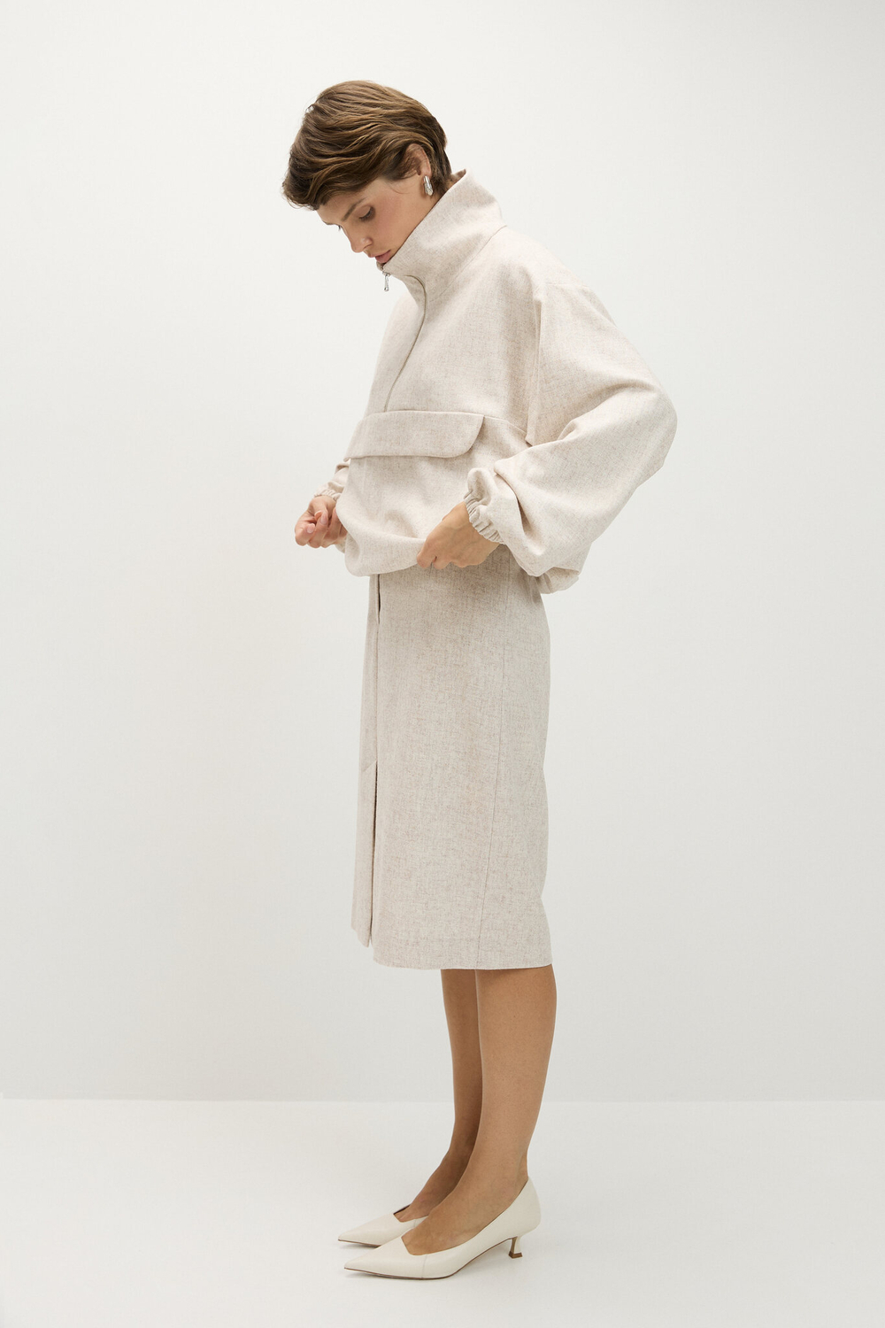 Юбка карандаш до колена