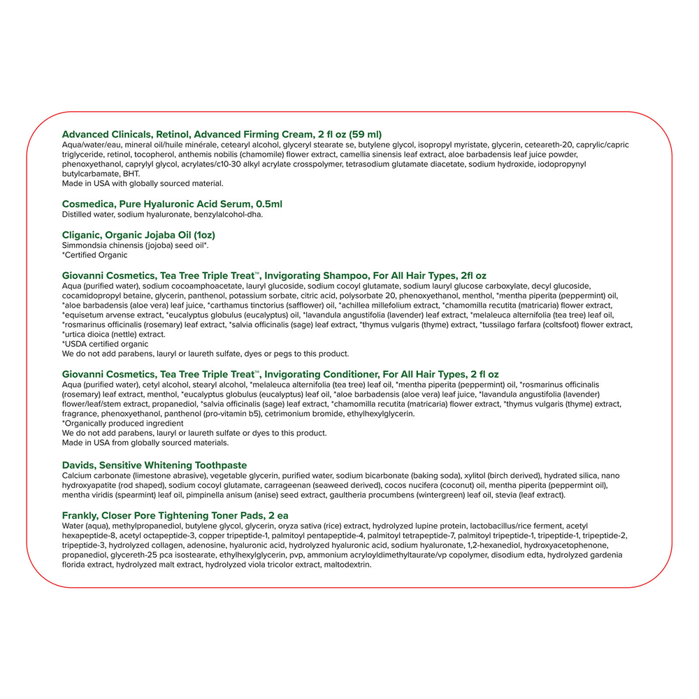 iHerb Exclusive, секреты красоты, праздничная коллекция, набор из 8 средств