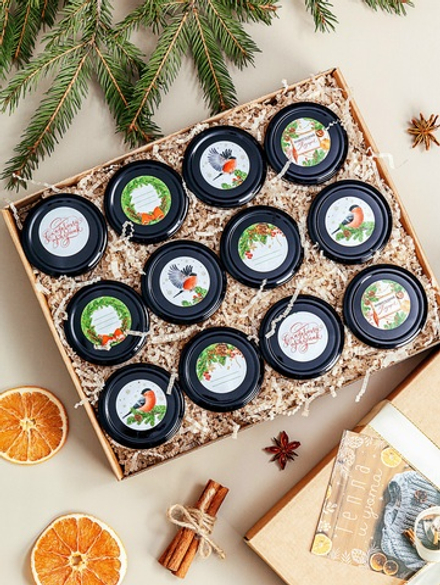 Набор из 12 баночек крем-мёда "Фантазия вкуса"