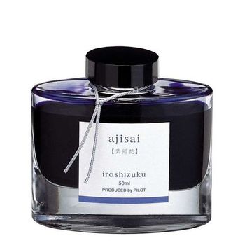 Чернила для перьевых ручек Pilot Iroshizuku Ajisai синие 50мл (INK-50-AJ)
