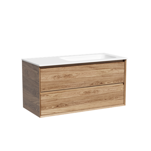 Тумба с раковиной Sancos Marmi 2.0 100 см MR2.0100RECH дуб чарльстон