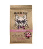 Сухой корм Best Dinner, для стерилизов. кошек с проблемами с пищеварением,говядина/размарин, 400 г