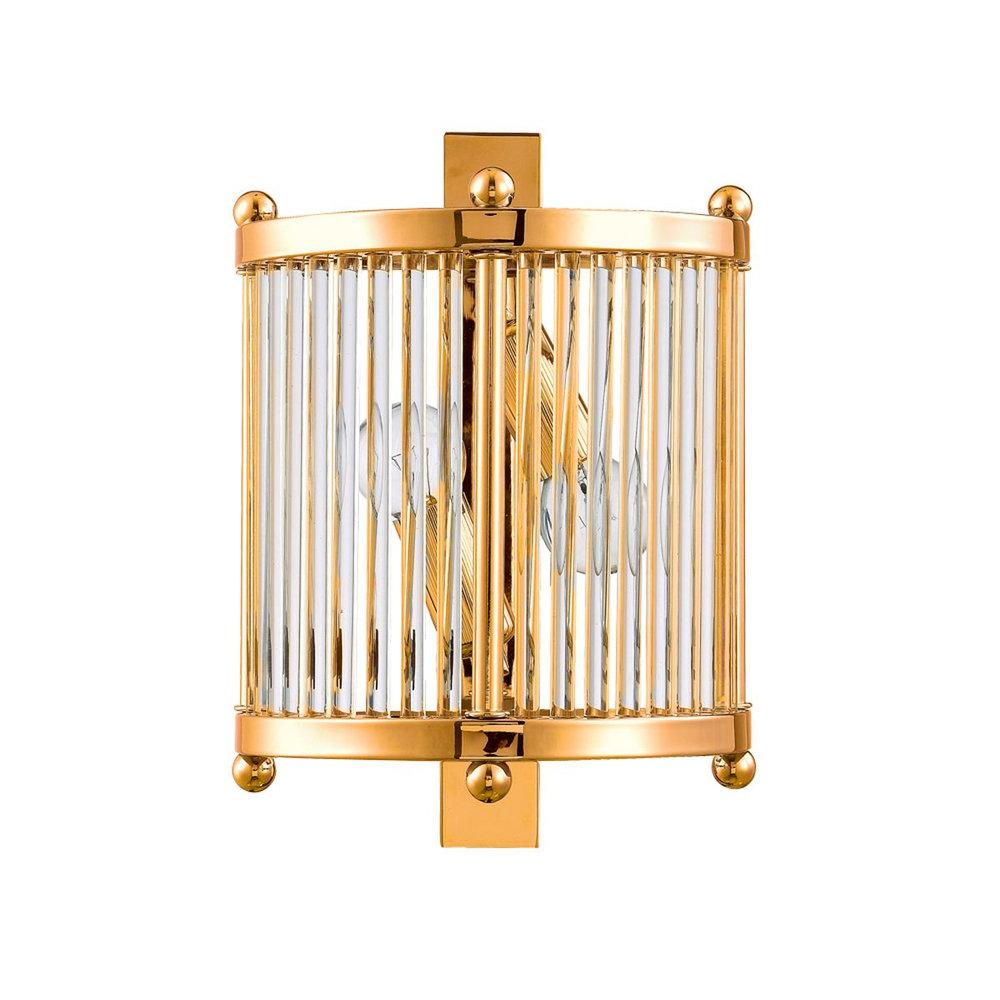 Настенный светильник Crystal Lux Tadeo AP2 Gold/Transparente