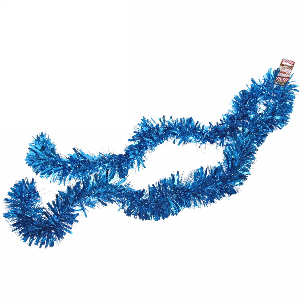 Мишура 2 м 9 см «Праздничное настроение», Голубой