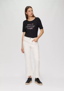 Cropped Jeans / Regular Fit / Mid Rise / Flared Leg