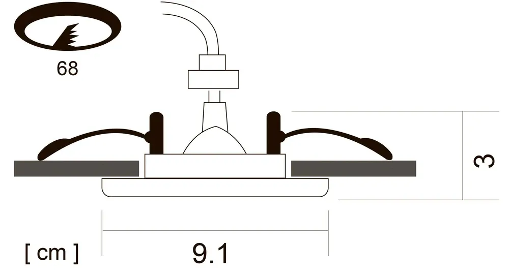 Точечный встраиваемый светильник Arte Lamp AQUA