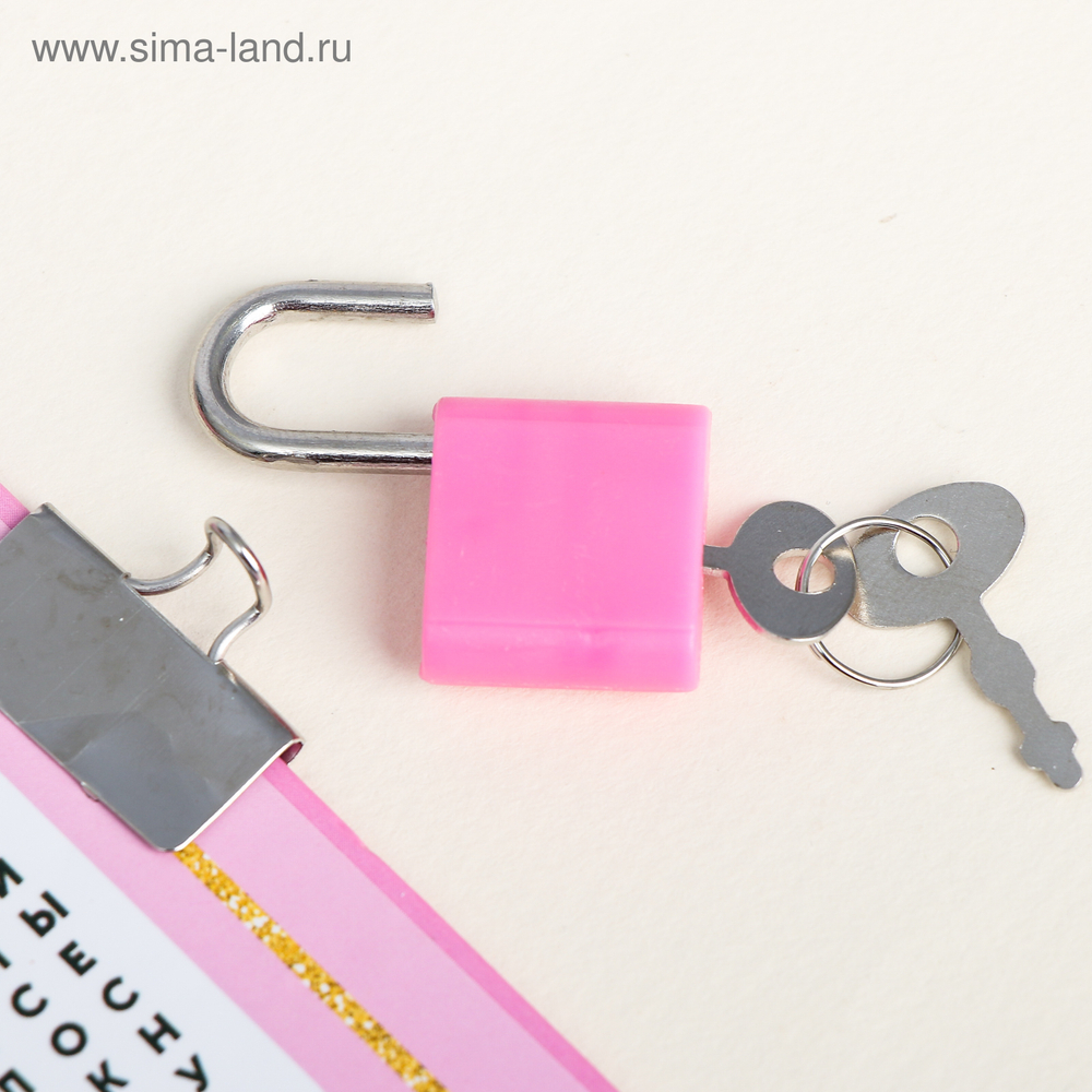 Записная книжка на замочке А6, 50 листов «Дневничок самой чудесной» 3808310