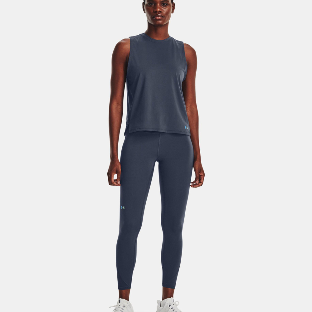 Женские теннисные брюки Under Armour Rush Ankle Tight Women - Grey