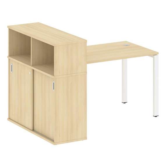 Метал Систем Стол письменный с шкафом-купе на П-образном м/к БП.РС-СШК-3.2 Т
