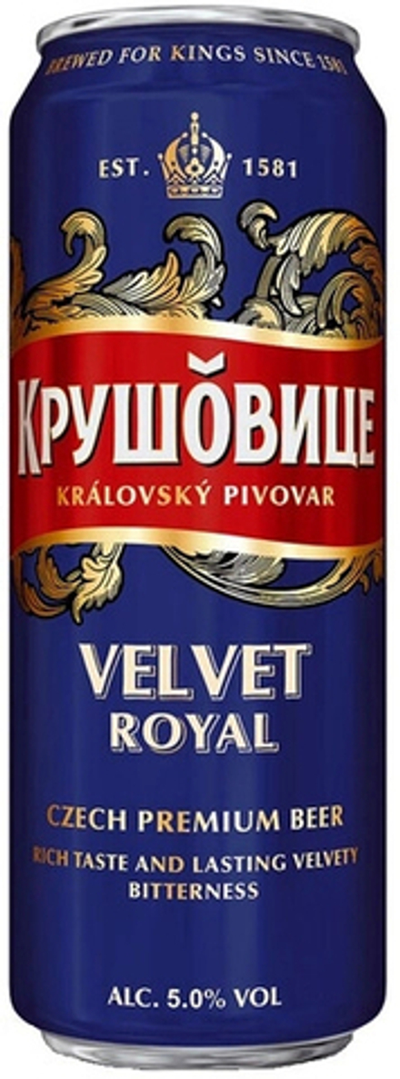 Пиво Крушовице Вельвет / Krusovice Velvet 0.43 - банка