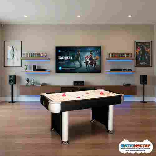 Настольный мини аэрохоккей «Элегант» для офиса, 152×84×79 см