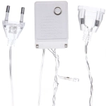 Гирлянда для дома 24м 280 ламп LED прозрач.пров.,8 реж, IP-20, Красный (возможность соединения)