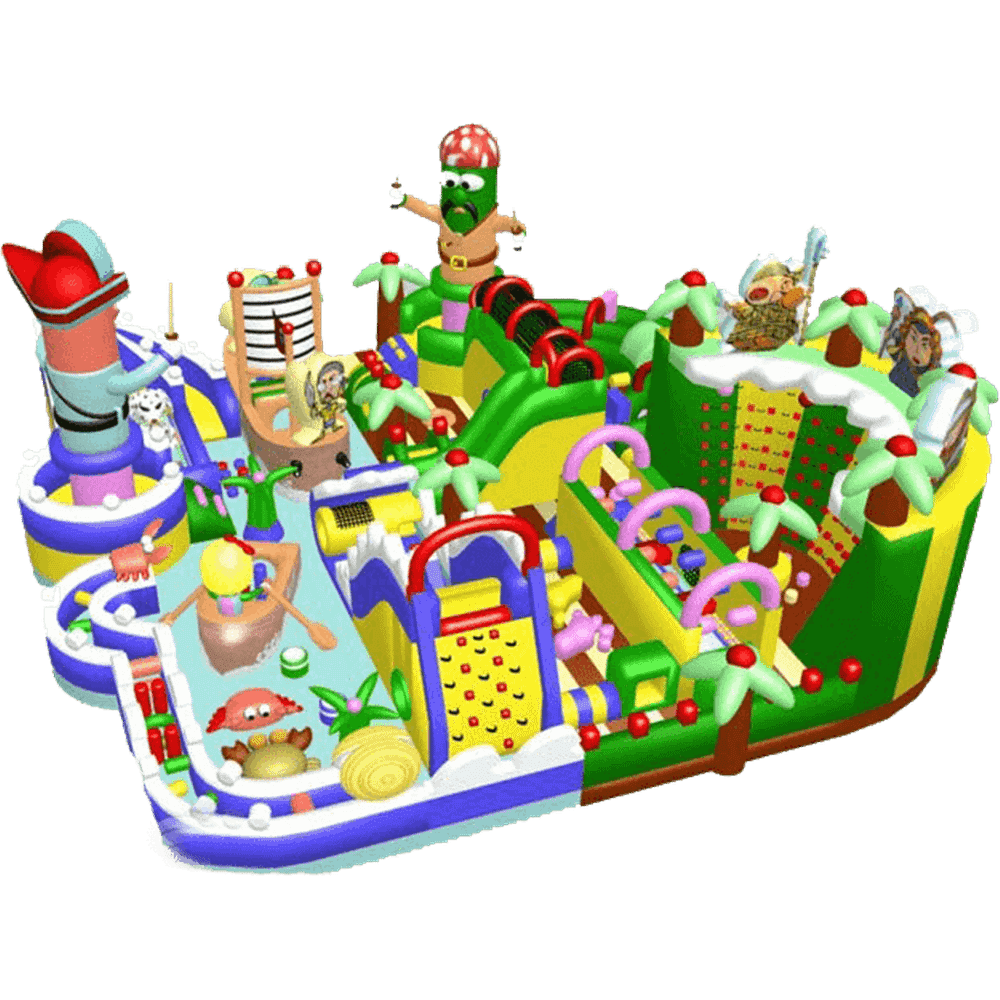 Надувной батут "Детский мегапарк" 18*18*8 м