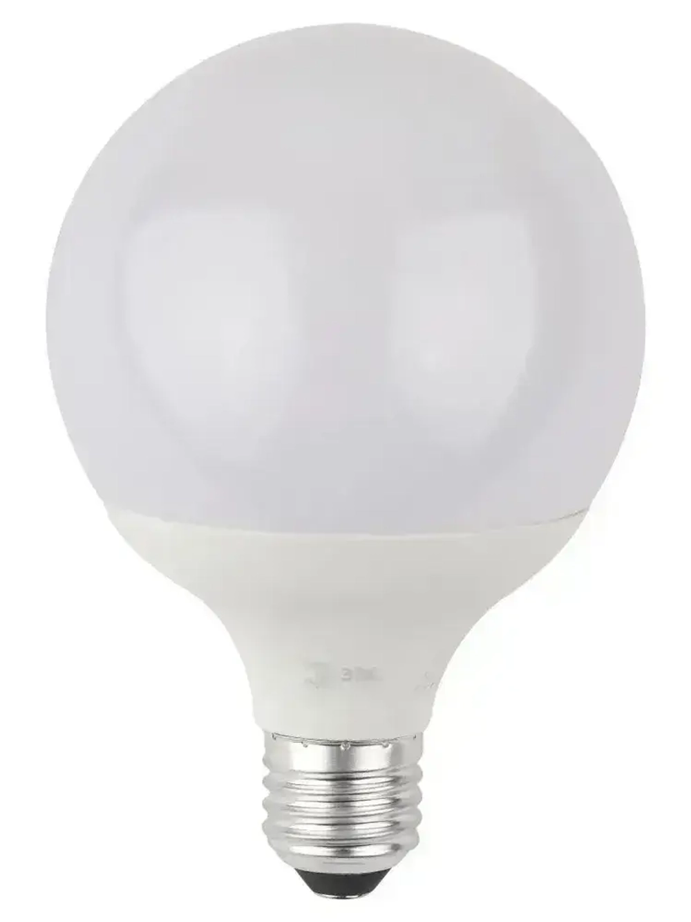 Лампочка светодиодная ЭРА LED Е27 15 Вт P45 шар 2700К теплый белый свет 1 штука