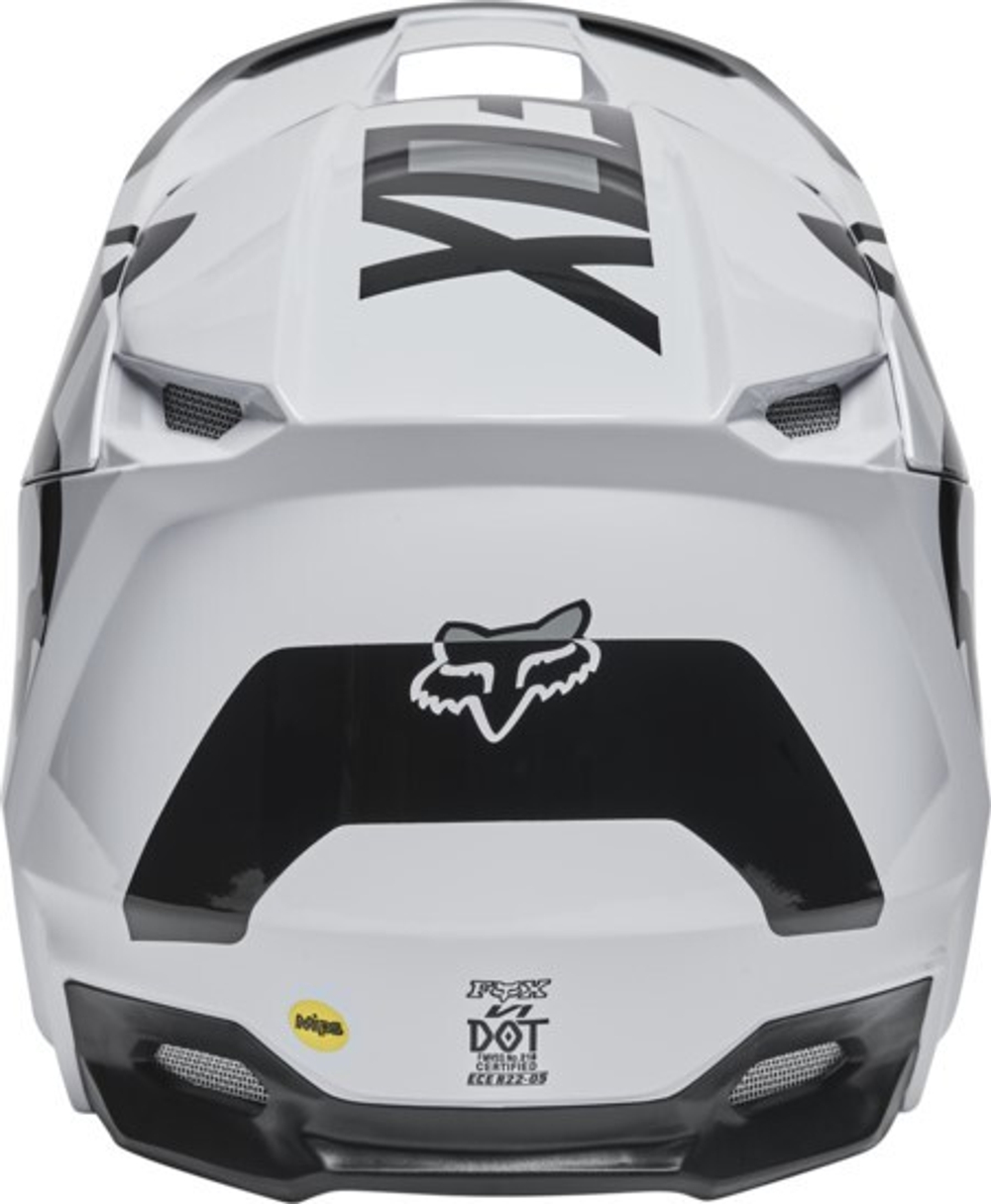 Мотошлем Fox V1 Lux Helmet (Black/White, M, 2024 (28001-018-M))