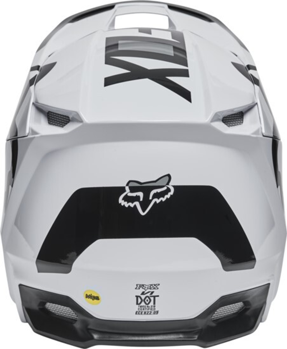 Мотошлем Fox V1 Lux Helmet (Black/White, M, 2022 (28001-018-M))