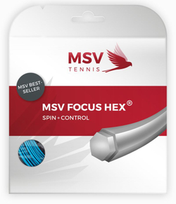 Струны теннисные MSV Focus Hex (12 m) - sky blue