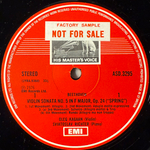 Бетховен - Скрипичные сонаты "Весенняя" и № 4 (Англия 1976г.) Promo